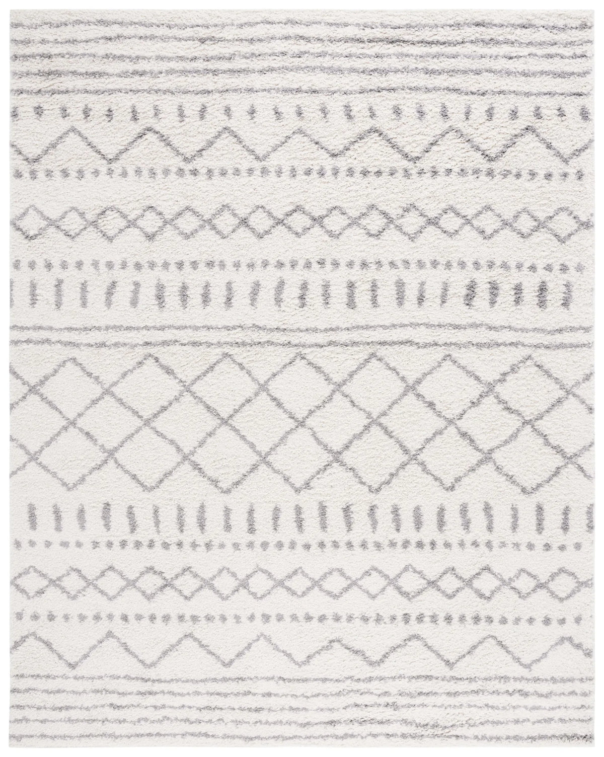 Safavieh Arizona Shag 10'-0" x 14'-0" Rug in Ivory / Grey