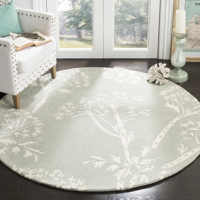 Safavieh Bella 5'-0" x 5'-0" Rug in Slate / Ivory