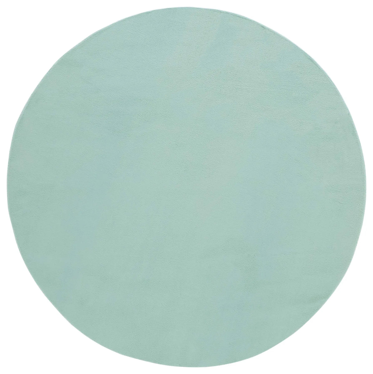Safavieh Faux Rabbit Fur 6'-0" x 6'-0" Rug in Sage