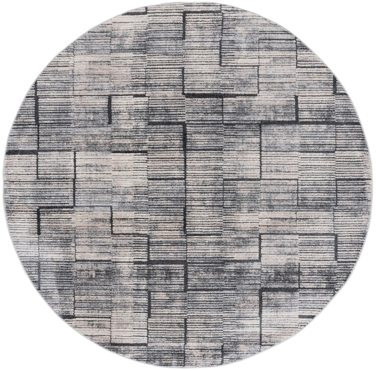 Safavieh Whisper 6'-7" x 6'-7" Rug in Grey / Light Beige