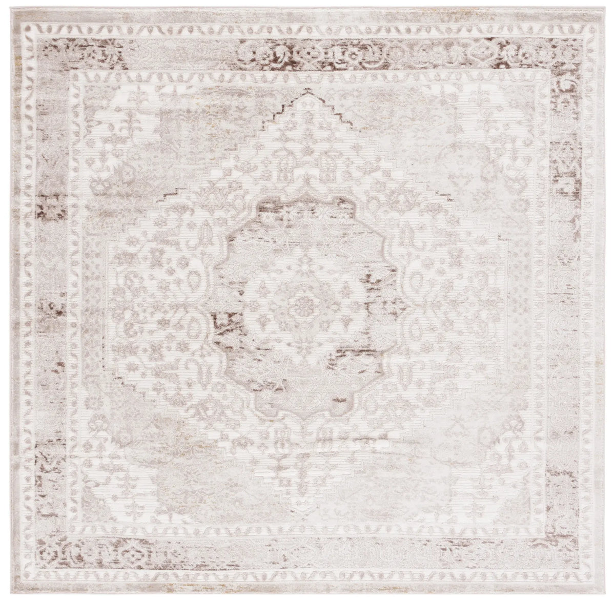 Safavieh Prestige 6'-7" x 6'-7" Rug in Ivory / Beige