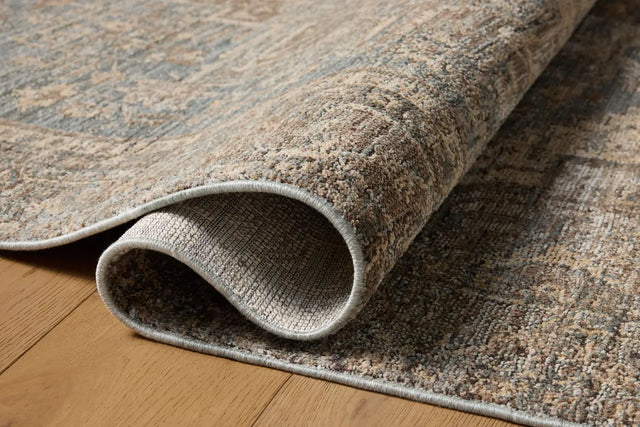 Loloi Priscilla PRL-04 Blue / Bark Rug - pile height