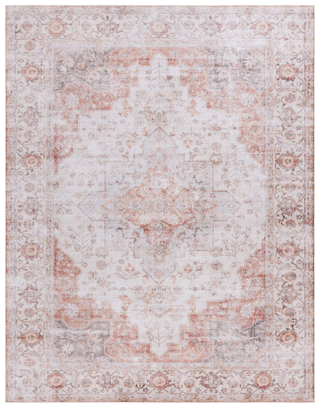 Safavieh Tucson 10'-0" x 14'-0" Rug in Light Grey / Rust