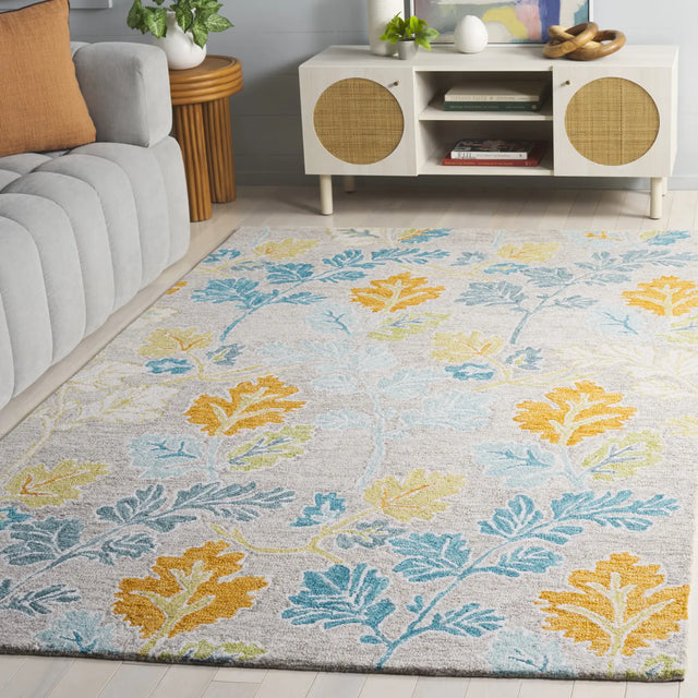 Safavieh Jardin 4'-0" x 6'-0" Rug in Blue / Grey