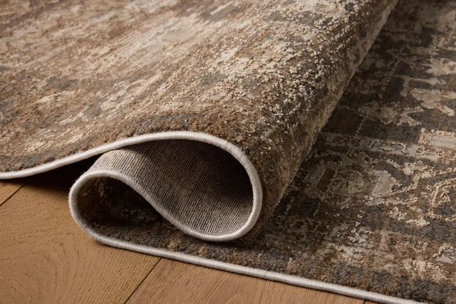 Loloi Haywood HYD-03 Charcoal / Mocha Rug - pile height