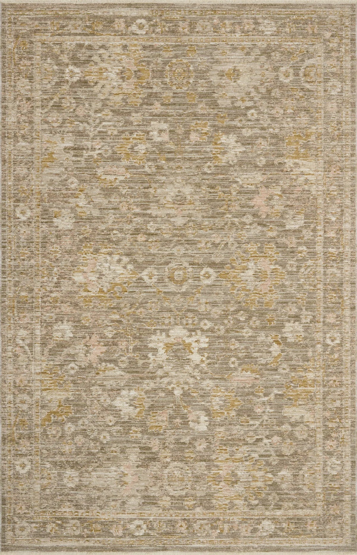 Loloi Elora ELR-04 Traditional Power Loomed Bark, Spice Rug - main flat