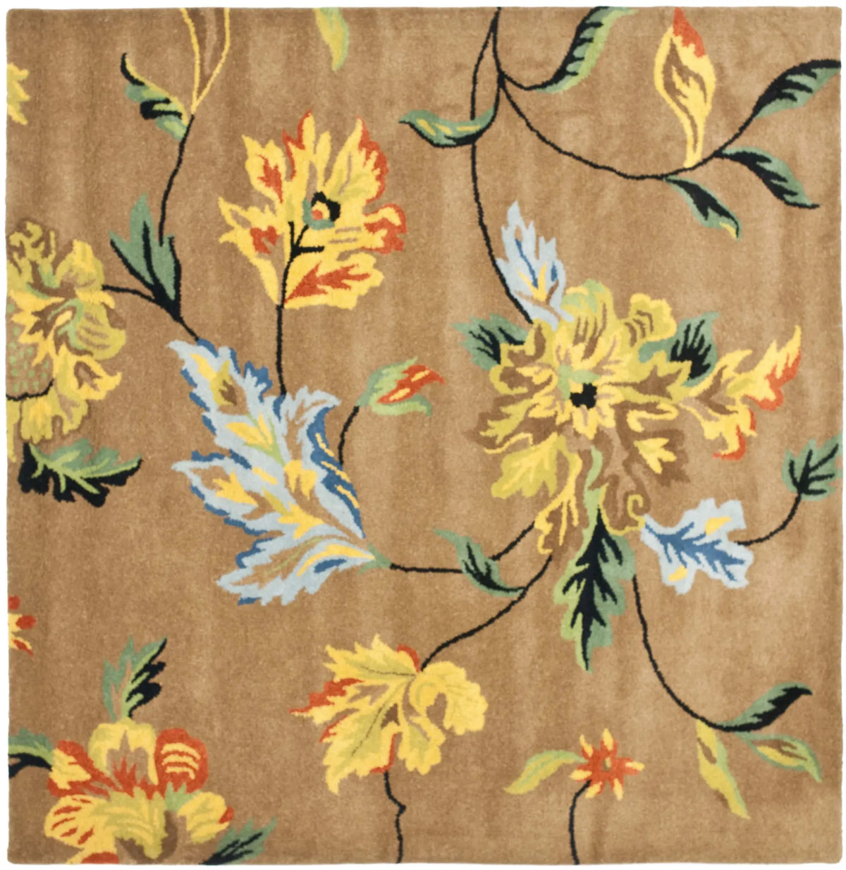 Safavieh Soho 6'-0" x 6'-0" Rug in Brown / Multi