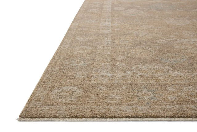 Chris Loves Julia x Loloi Louisa LOI-04 Taupe / Gold Rug - rug corner