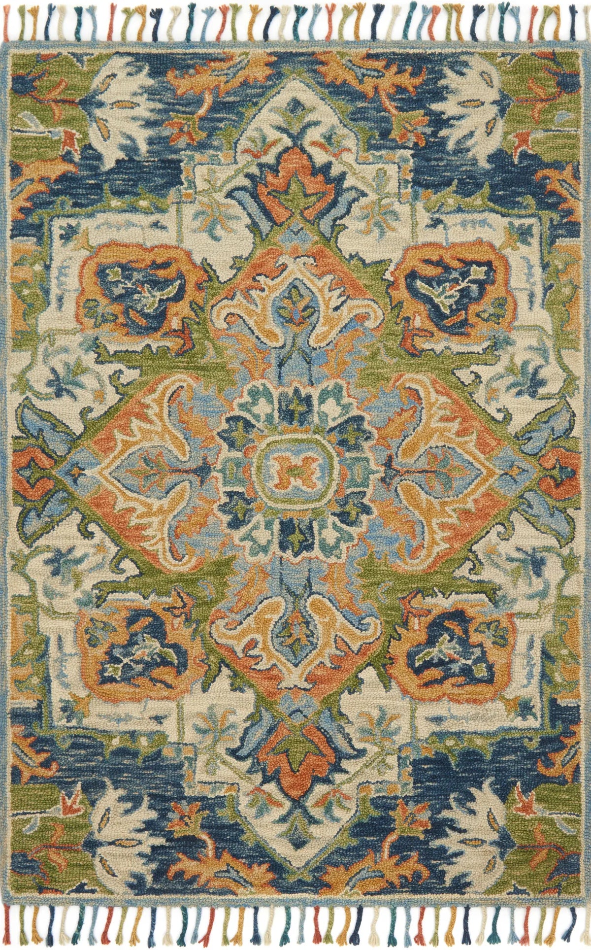 Loloi Zharah Zr-11 Blue / Multi Rugs - main flat