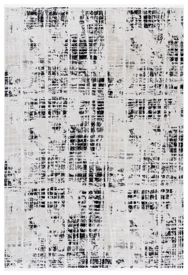 Safavieh Mila 4'-0" x 6'-0" Rug in Black / Ivory