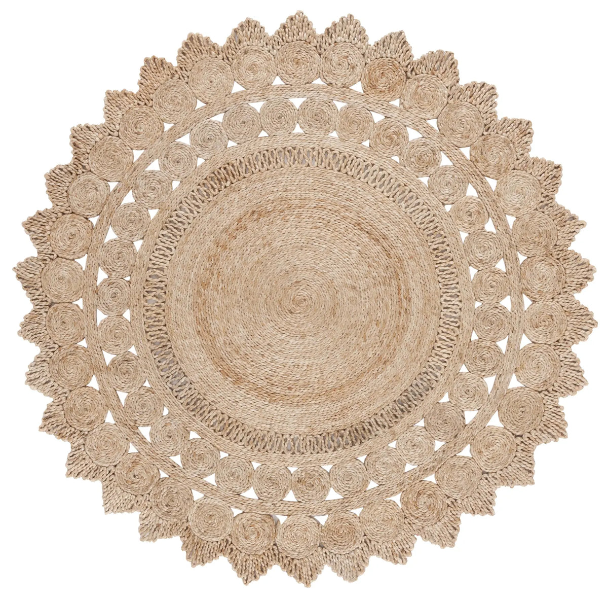 Safavieh Natural Fiber 5'-0" x 5'-0" Rug in Natural
