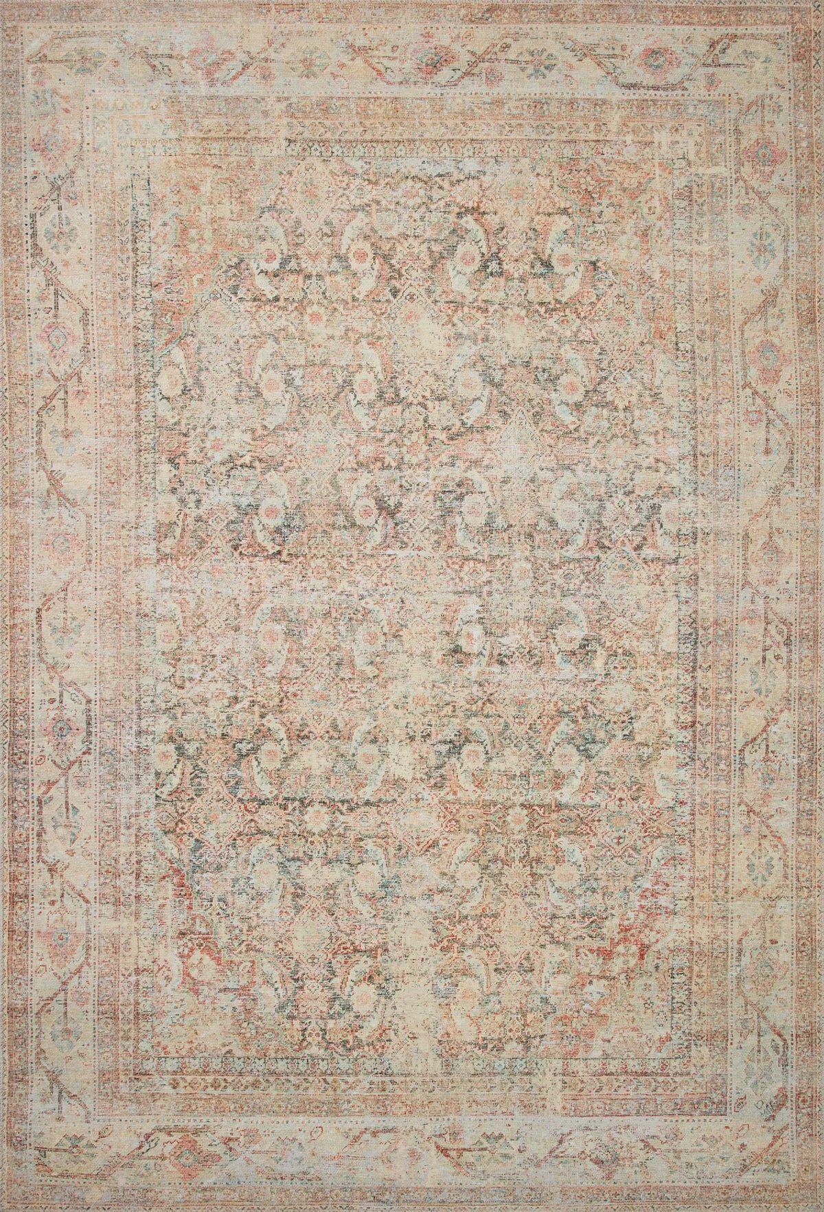 Loloi Adrian Adr-01 Natural/Apricot Rug - main flat