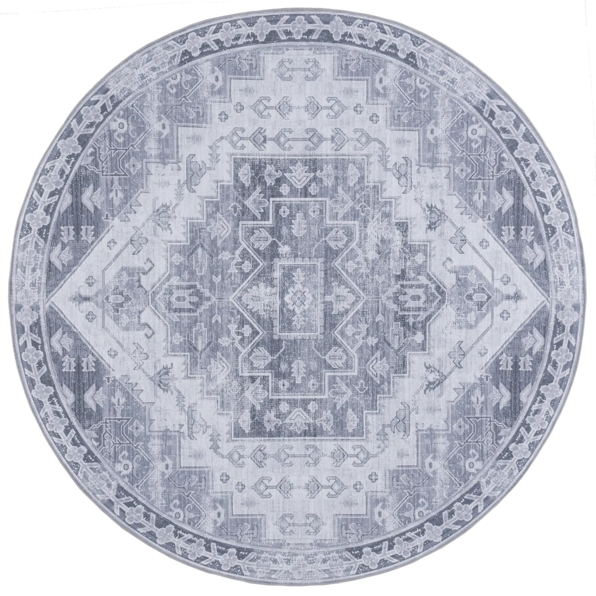Safavieh Tucson 6'-0" x 6'-0" Rug in Grey / Light Grey
