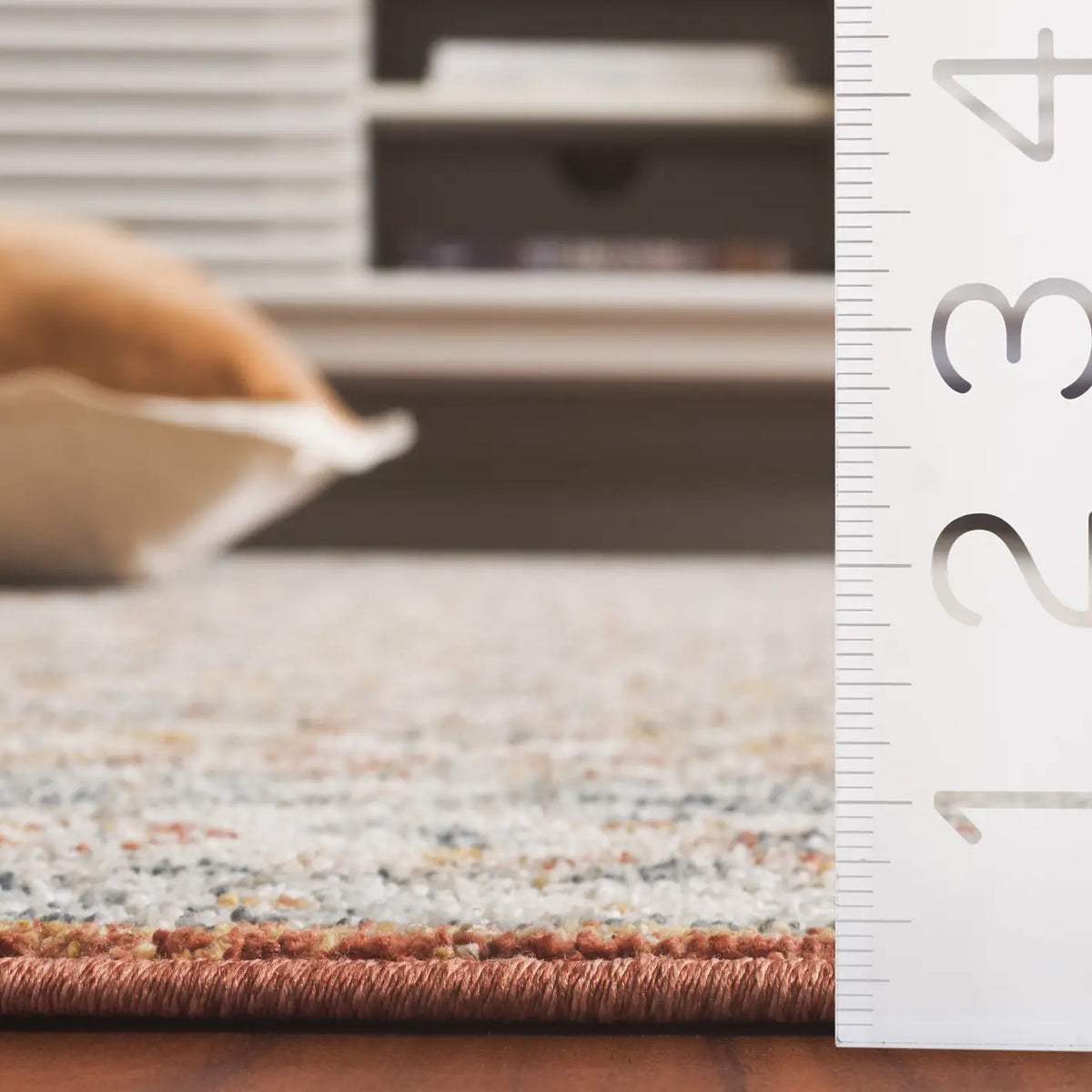 Safavieh Avalon 4'-0" x 6'-0" Rug in Rust / Grey
