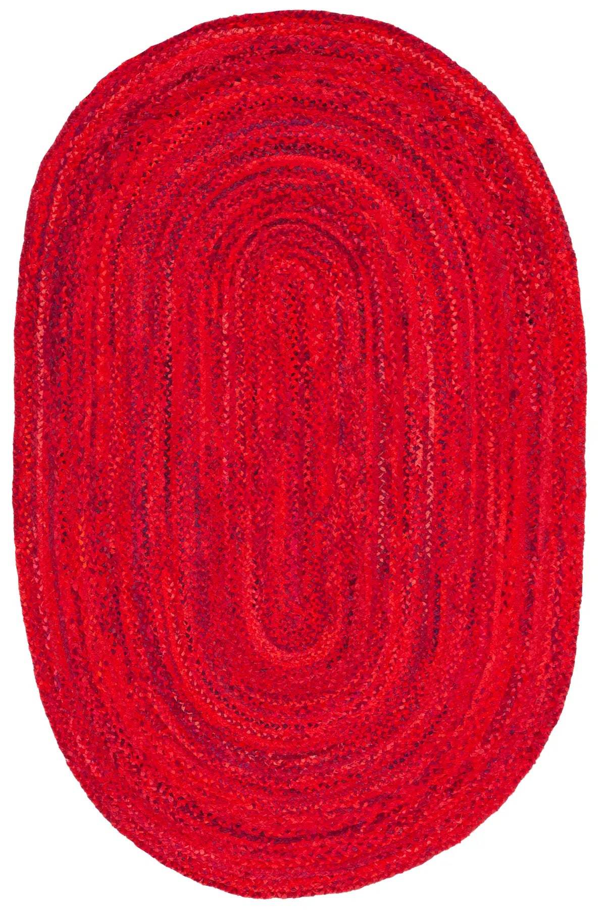 Safavieh Braided 5'-0" x 8'-0" Rug in Red