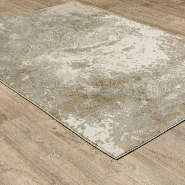 Oriental Weavers Sphinx Evolution 0960A Beige/ Grey Rugs - angle detail