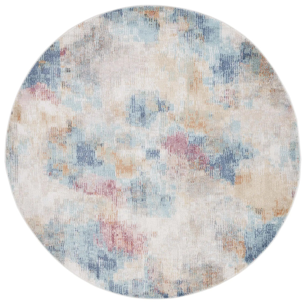 Safavieh Phoenix 500 6'-7" x 6'-7" Rug in Aqua / Gold Rose
