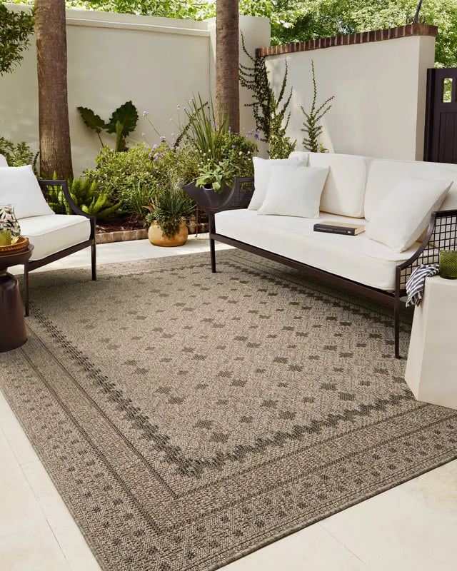 Chris Loves Julia x Loloi Providence PRC-06 Charcoal / Dove Rug - room scene 3