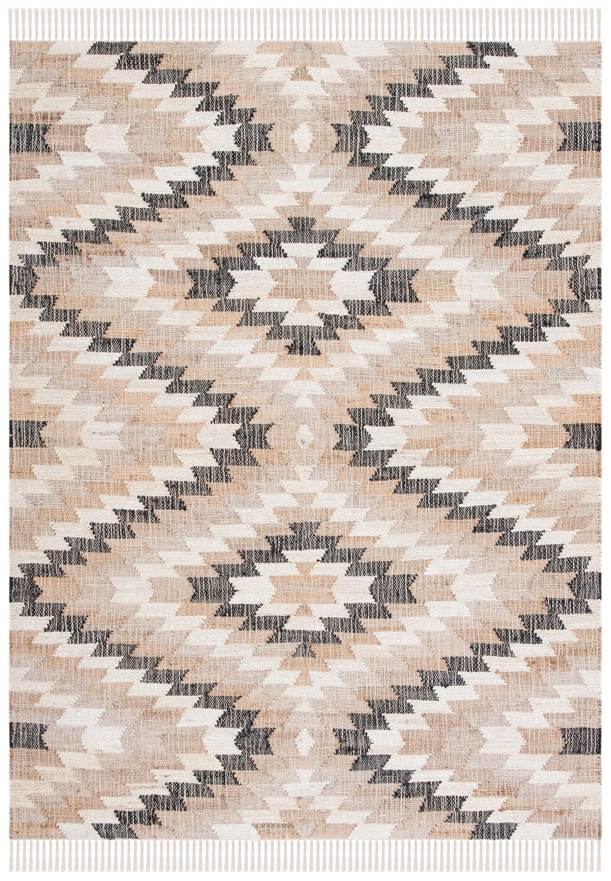 Safavieh Natural Fiber 4'-0" x 6'-0" Rug in Natural / Black