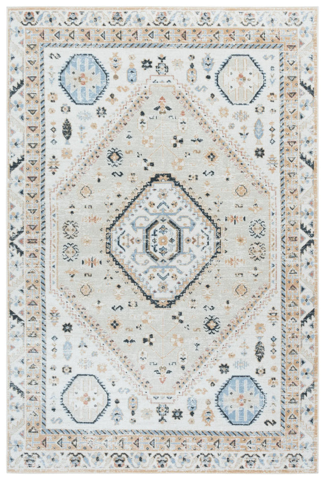 Safavieh Bayside 4'-0" x 6'-0" Rug in Ivory / Beige Blue