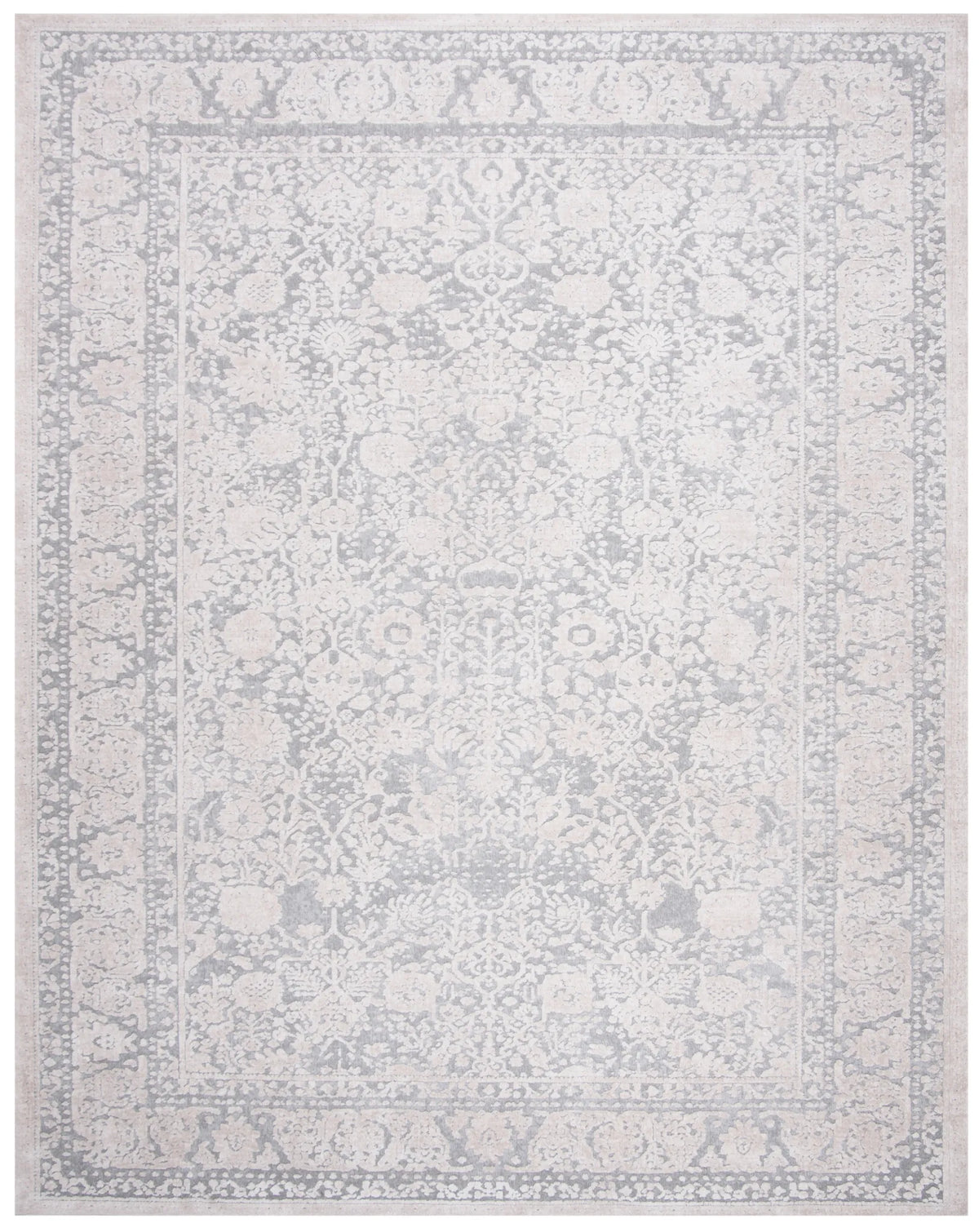 Safavieh Reflection 10'-0" x 14'-0" Rug in Light Grey / Cream