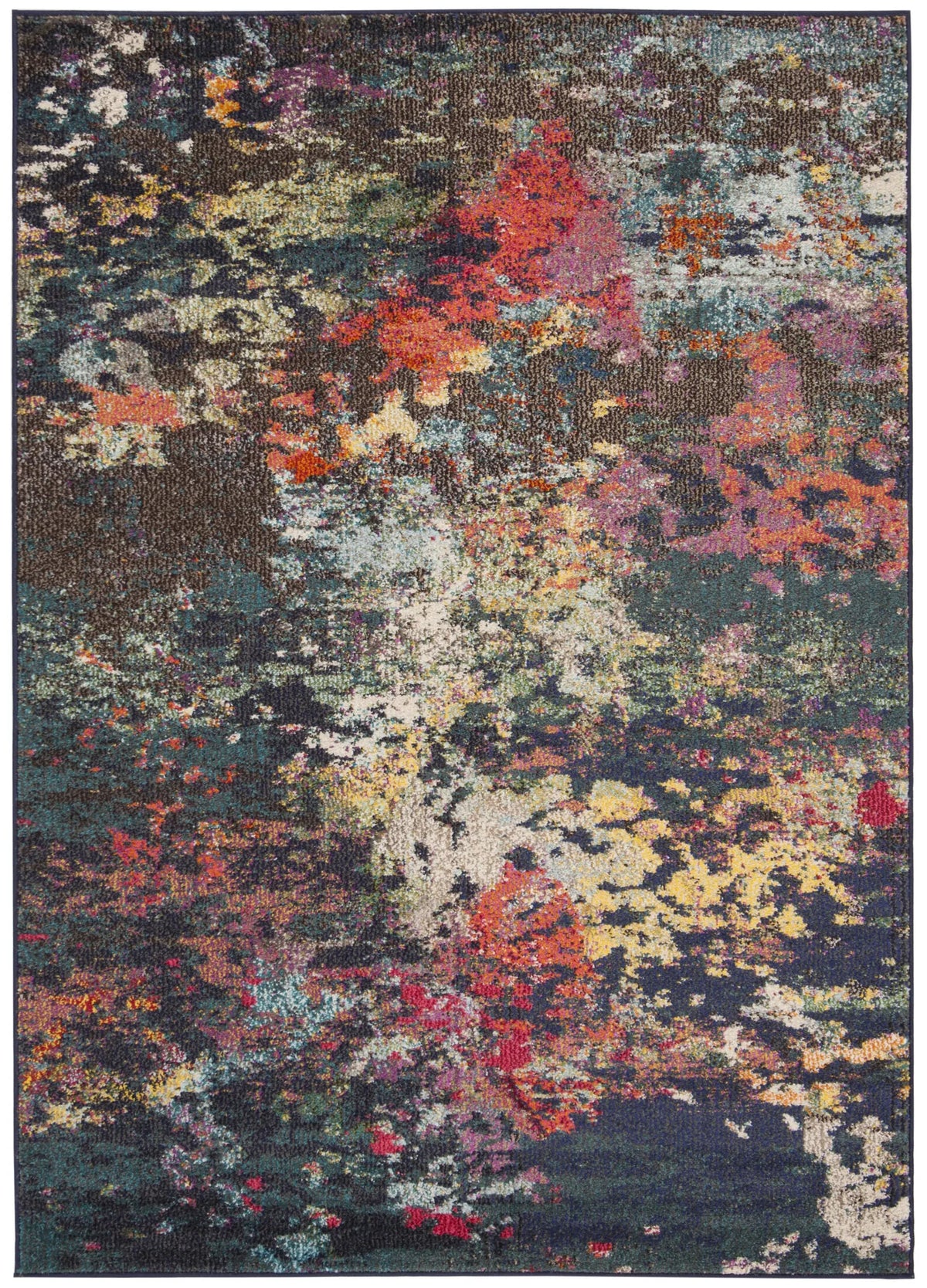 Safavieh Monaco 4'-0" x 5'-7" Rug in Brown / Teal