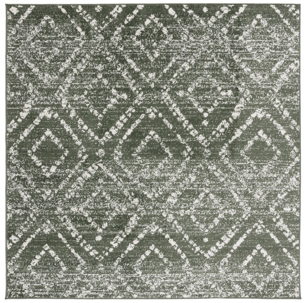 Safavieh Adirondack 6'-0" x 6'-0" Rug in Dark Green / Ivory