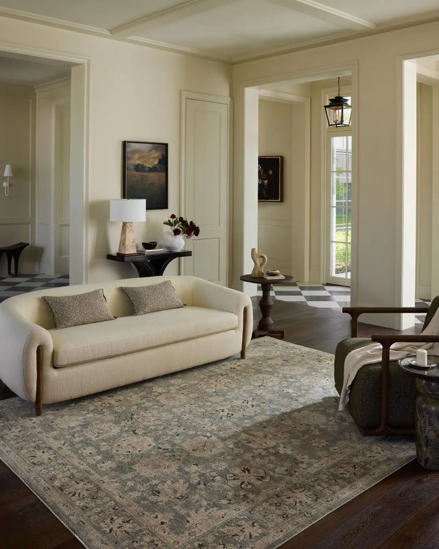 Loloi Briar BRR-05 Fog / Sand Rug - room scene 3