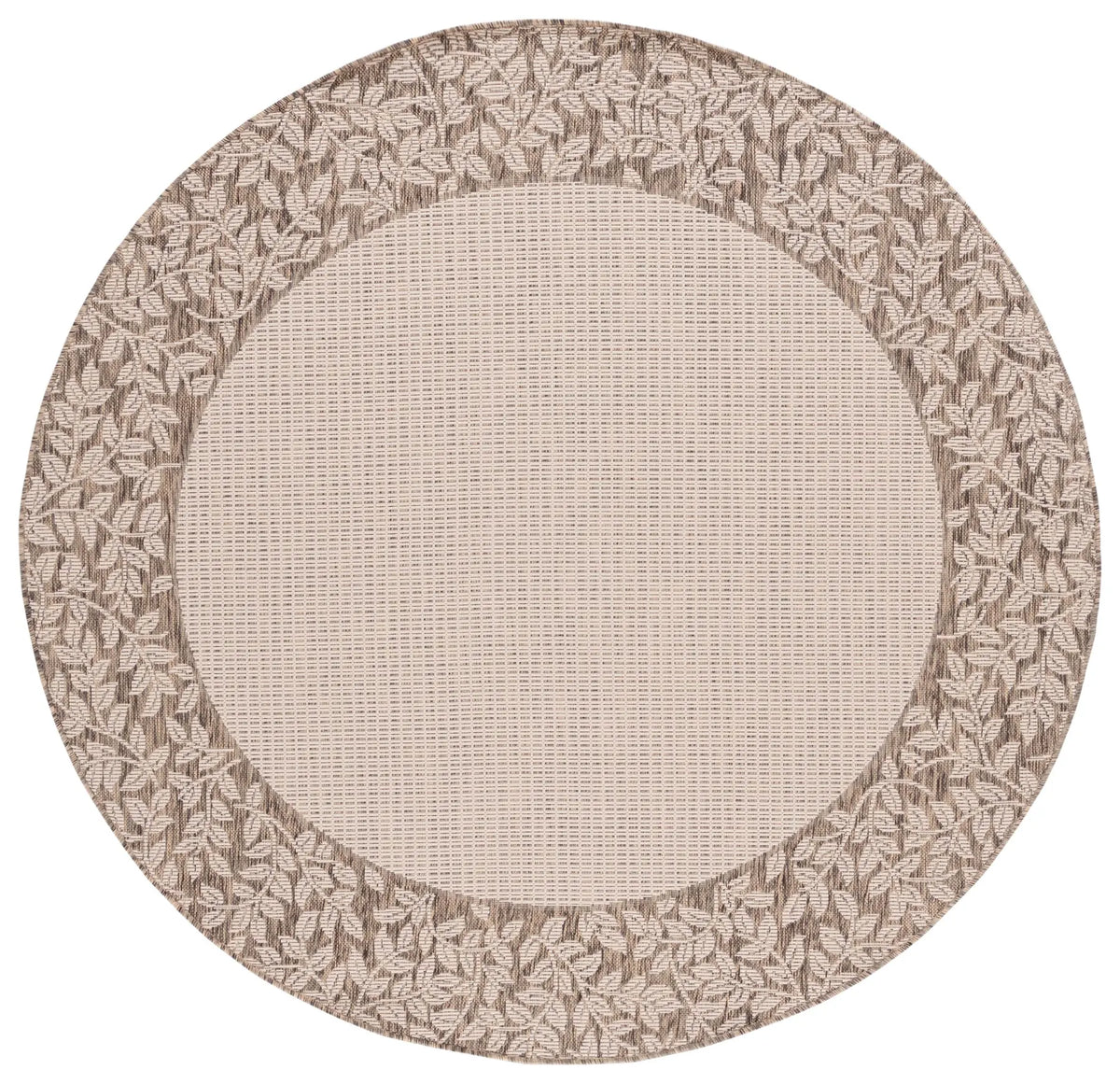 Safavieh Courtyard 6'-7" x 6'-7" Rug in Natural / Brown