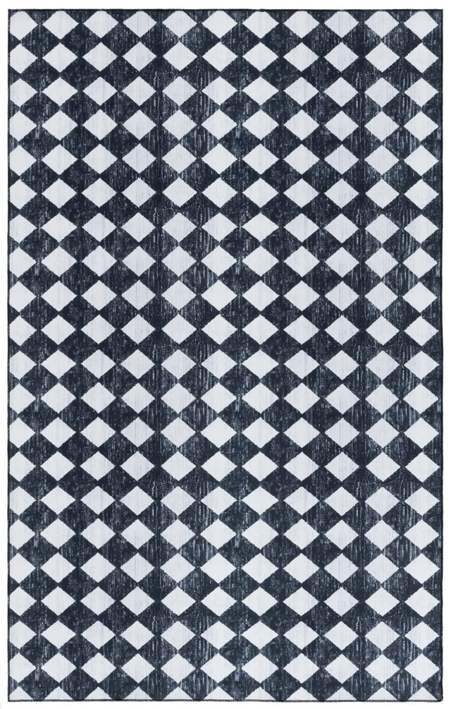 Safavieh Santa Clara 300 4'-0" x 6'-0" Rug in Black / Ivory