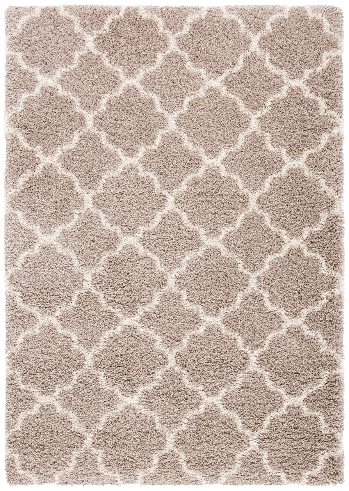 Safavieh Hudson Shag 4'-0" x 6'-0" Rug in Beige / Ivory