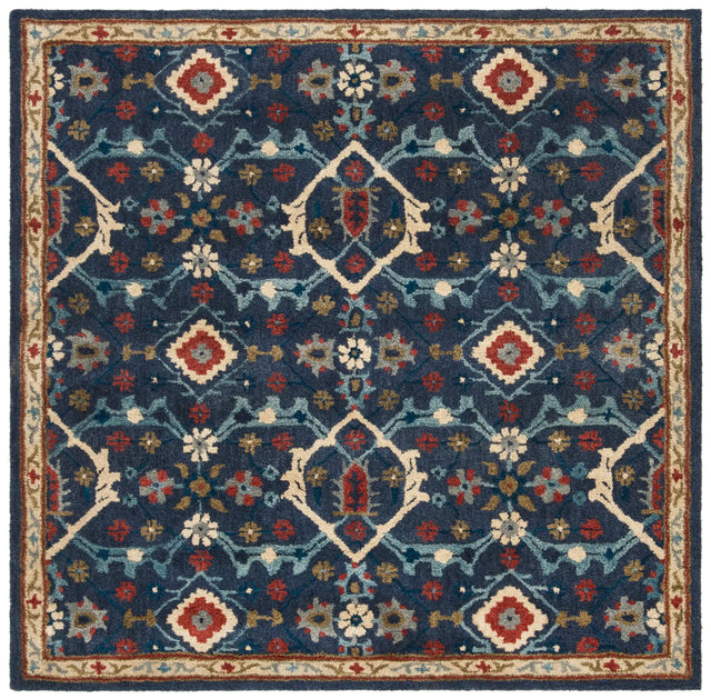 Safavieh Heritage 6'-0" x 6'-0" Rug in Navy / Multi