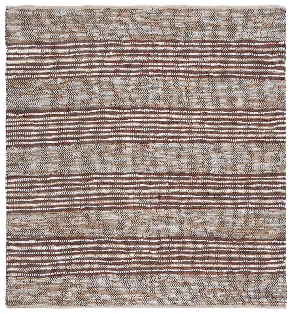 Safavieh Vintage Leather 6'-0" x 6'-0" Rug in Beige / Natural