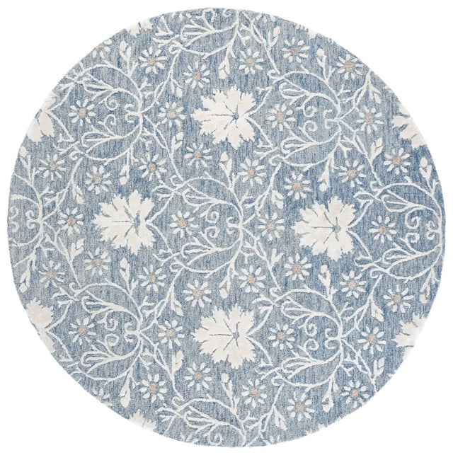 Safavieh Glamour 6'-0" x 6'-0" Rug in Blue / Ivory