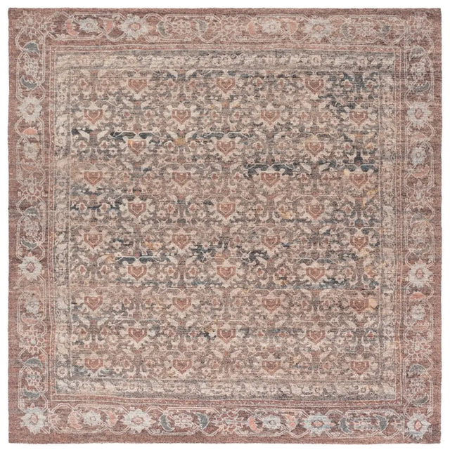 Safavieh Restoration Vintage 6'-0" x 6'-0" Rug in Brown / Ivory
