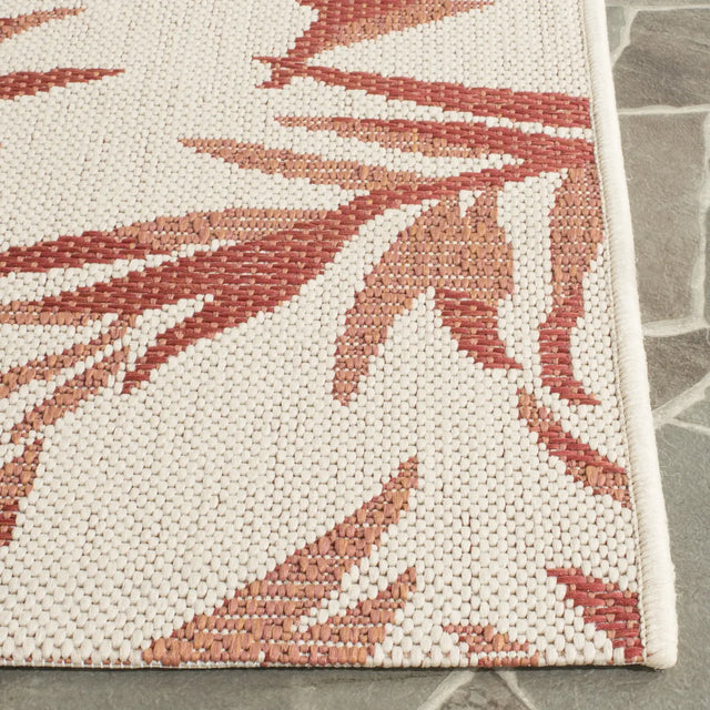 Safavieh Courtyard 2'-3" x 6'-7" Rug in Beige / Terracotta