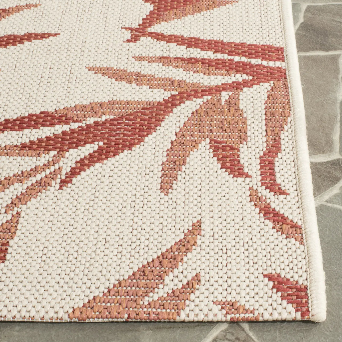 Safavieh Courtyard 2'-3" x 6'-7" Rug in Beige / Terracotta