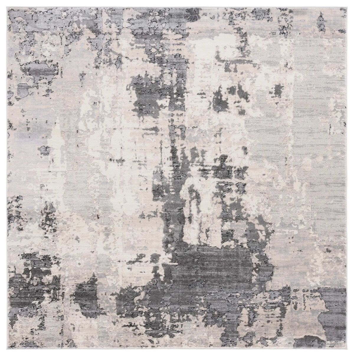 Safavieh Whisper 6'-7" x 6'-7" Rug in Grey / Light Beige