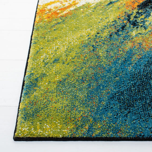 Safavieh Galaxy 4'-0" x 6'-0" Rug in Blue / Yellow