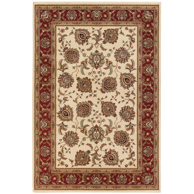 Oriental Weavers Sphinx Ariana 117j3 Ivory / Red Rugs - main flat