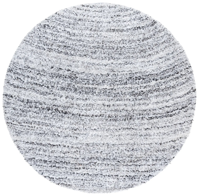 Safavieh Glory Shag 6'-0" x 6'-0" Rug in Ivory / Grey