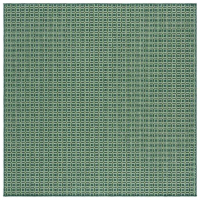 Safavieh Terrace 800 6'-7" x 6'-7" Rug in Dark Green / Light Green