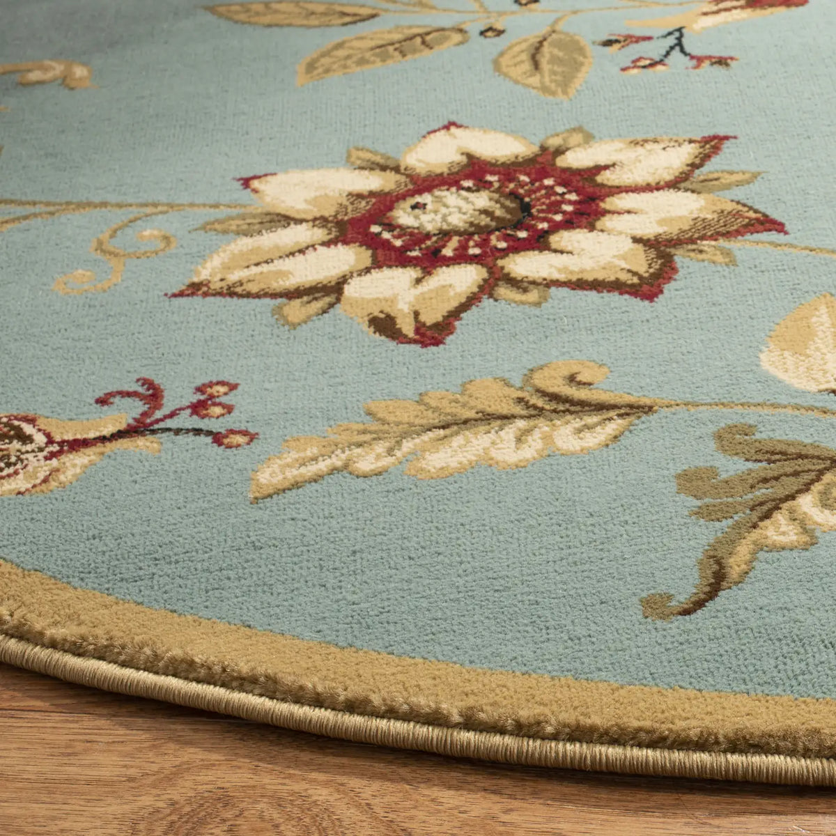 Safavieh Lyndhurst 5'-3" x 5'-3" Rug in Blue / Multi