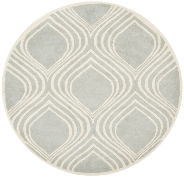Safavieh Chatham 5'-0" x 5'-0" Rug in Grey / Ivory