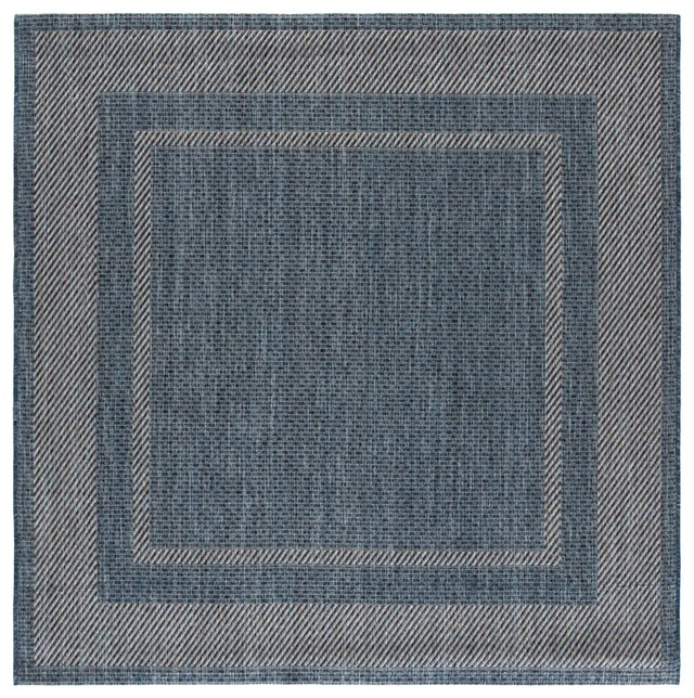 Safavieh Courtyard 6'-7" x 6'-7" Rug in Navy / Grey
