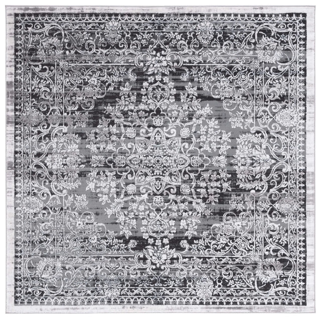 Safavieh Amelia 6'-7" x 6'-7" Rug in Charcoal / Grey