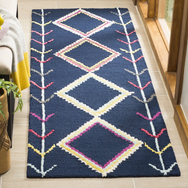 Safavieh Bellagio 2'-3" x 7'-0" Rug in Navy / Multi