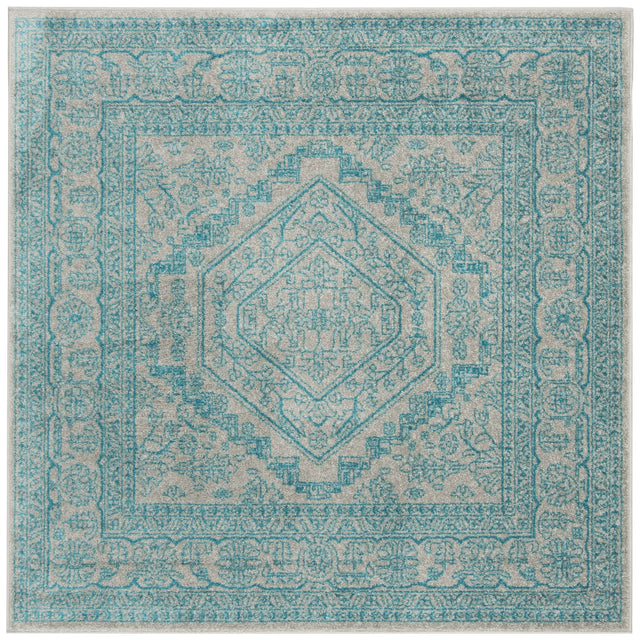 Safavieh Adirondack 6'-0" x 6'-0" Rug in Light Grey / Teal