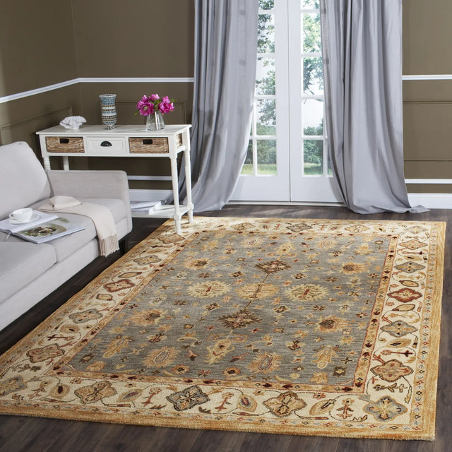 Safavieh Antiquity 9'-6" x 13'-6" Rug in Blue / Ivory