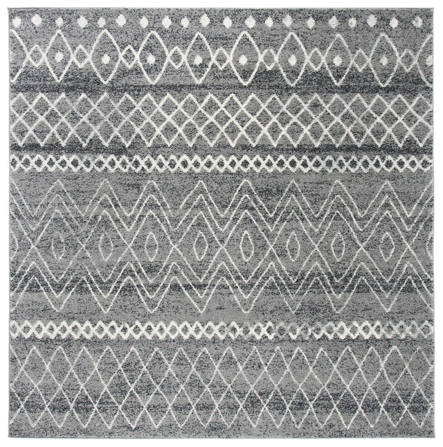 Safavieh Madison 700 6'-7" x 6'-7" Rug in Charcoal / Ivory